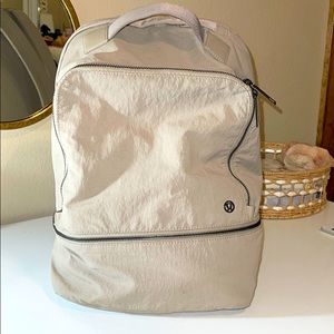 Tan lululemon backpack